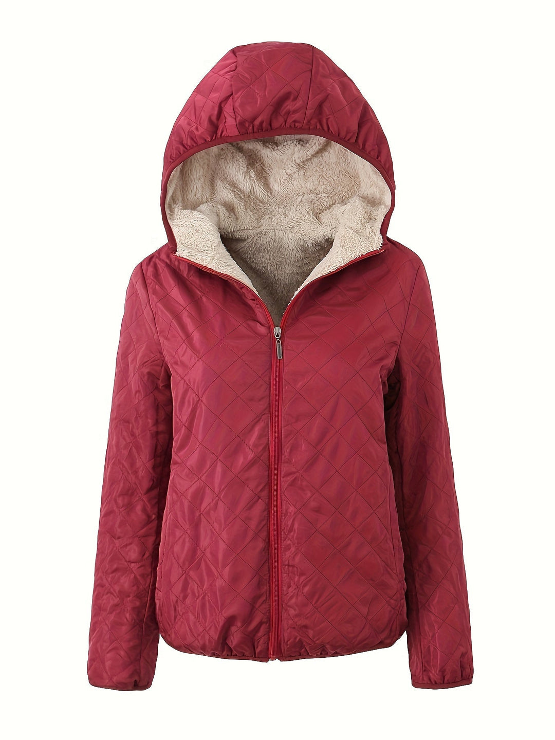 EB | Gepolsterte Jacke mit Reißverschluss und Kapuze