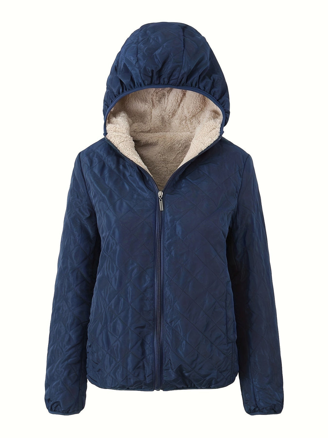 EB | Gepolsterte Jacke mit Reißverschluss und Kapuze