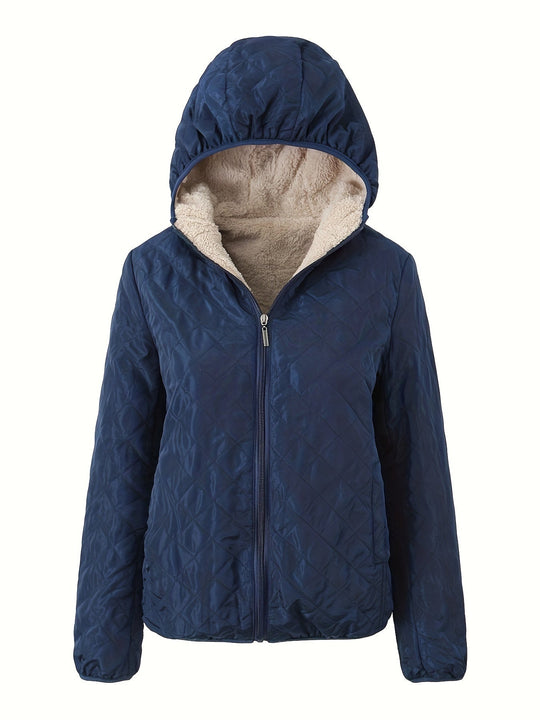 EB | Gepolsterte Jacke mit Reißverschluss und Kapuze