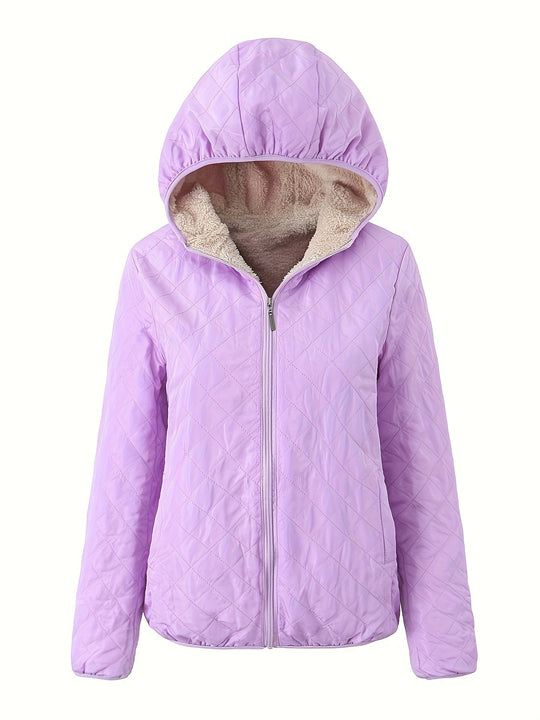 EB | Gepolsterte Jacke mit Reißverschluss und Kapuze