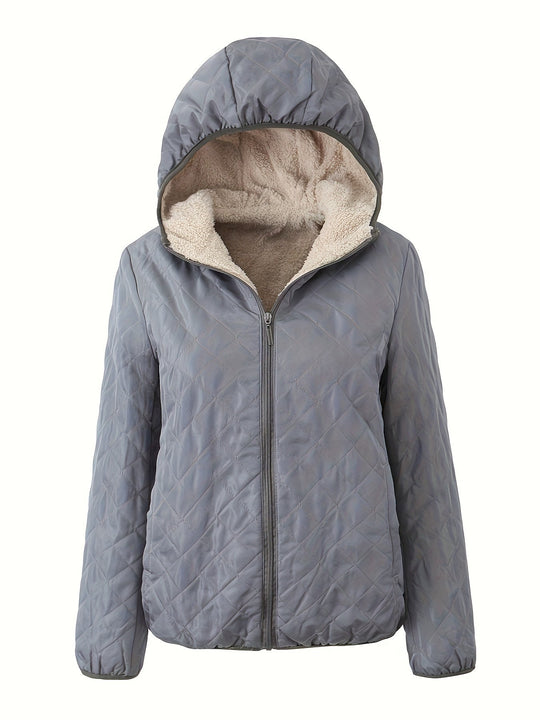 EB | Gepolsterte Jacke mit Reißverschluss und Kapuze
