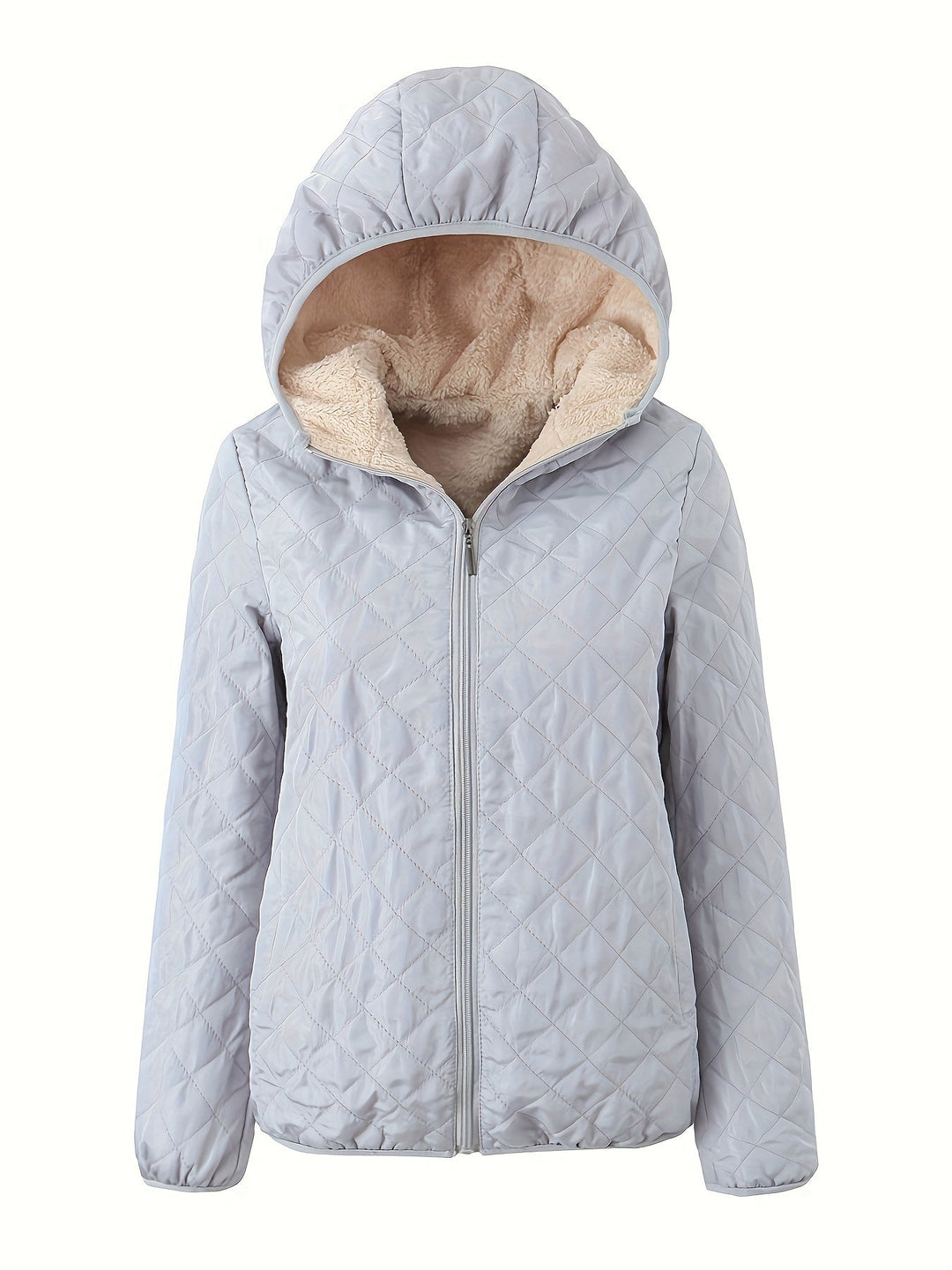 EB | Gepolsterte Jacke mit Reißverschluss und Kapuze