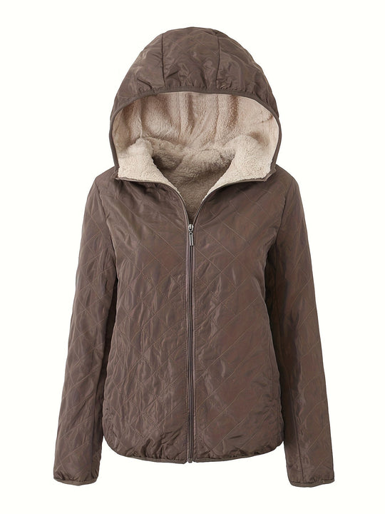 EB | Gepolsterte Jacke mit Reißverschluss und Kapuze
