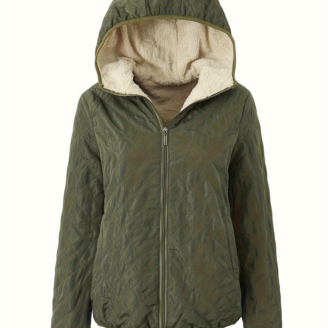 EB | Gepolsterte Jacke mit Reißverschluss und Kapuze