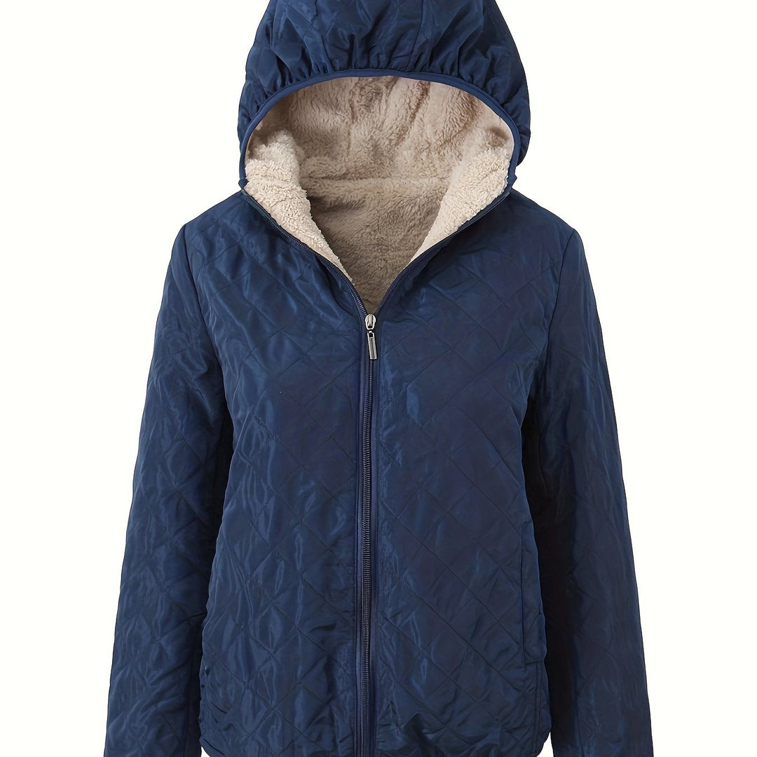 EB | Gepolsterte Jacke mit Reißverschluss und Kapuze
