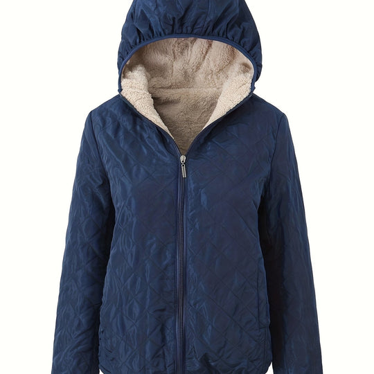 EB | Gepolsterte Jacke mit Reißverschluss und Kapuze