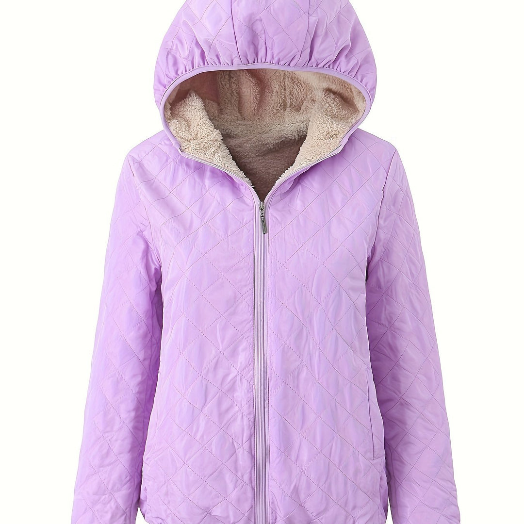 EB | Gepolsterte Jacke mit Reißverschluss und Kapuze