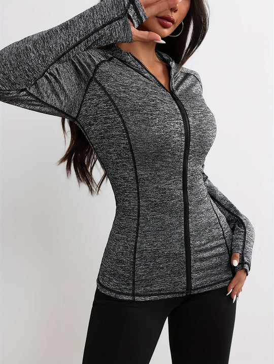 EB | Sportjacke mit Kapuze und Streifendetail