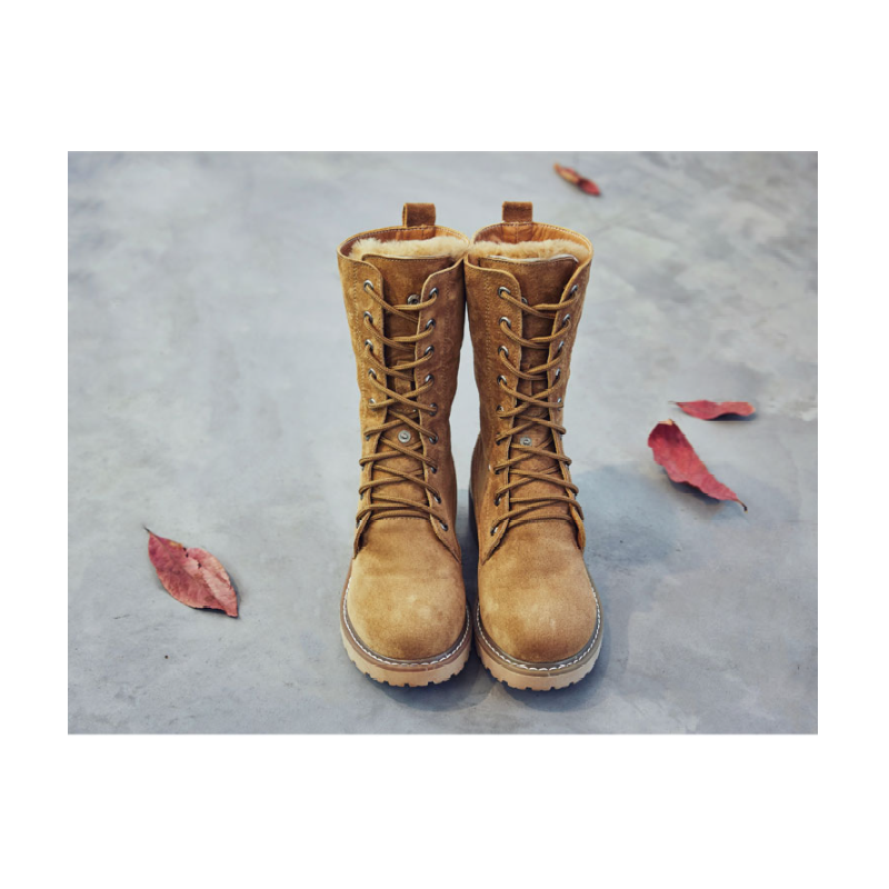 Sena Wildleder Damenstiefel | Qualitätsstiefel mit Schnürung EB