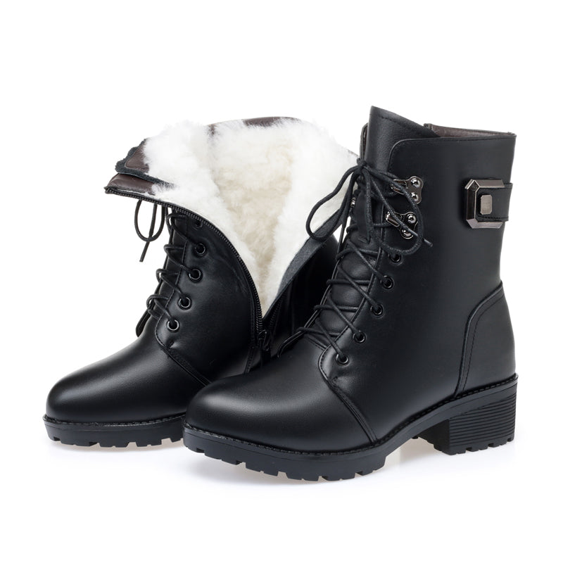 Stilvolle Damenstiefel | Warm und mit Wolle gefüttert EB