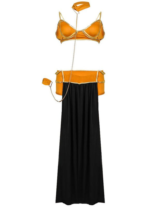 Heidi-Mode | Europäische und amerikanische Damen Halloween Tanz Königin Kleid langen Rock Kostüm