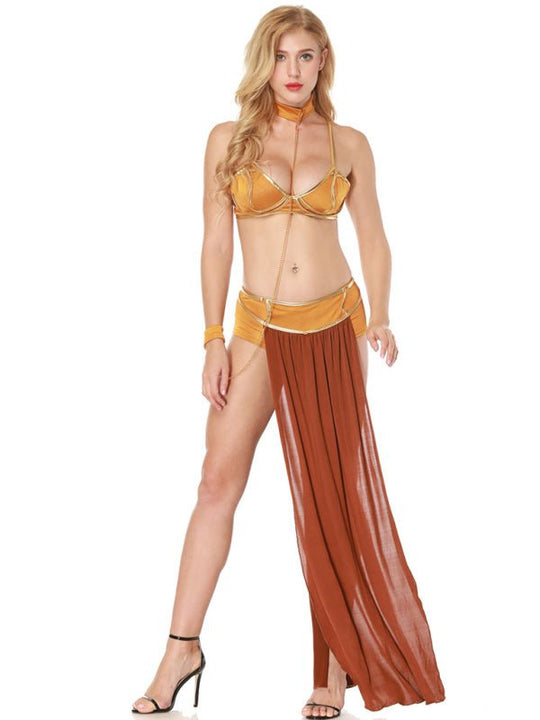 Heidi-Mode | Europäische und amerikanische Damen Halloween Tanz Königin Kleid langen Rock Kostüm