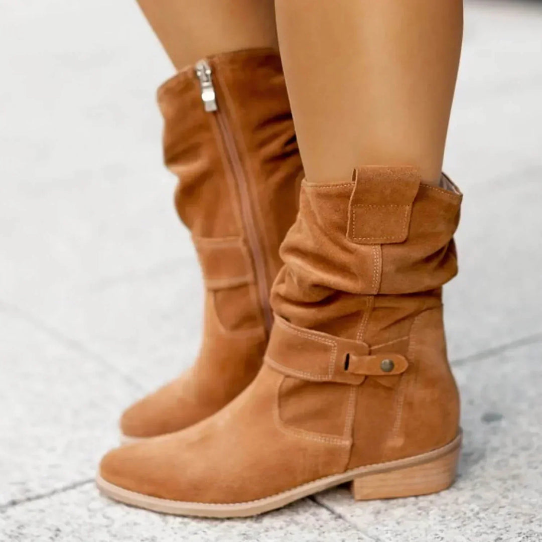Wildlederstiefel Hochwertig & Bequem Für Herbst/Winter EB