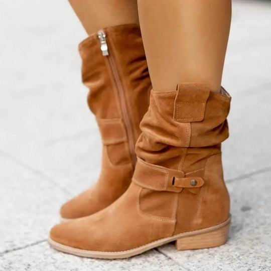 Wildlederstiefel Hochwertig & Bequem Für Herbst/Winter EB