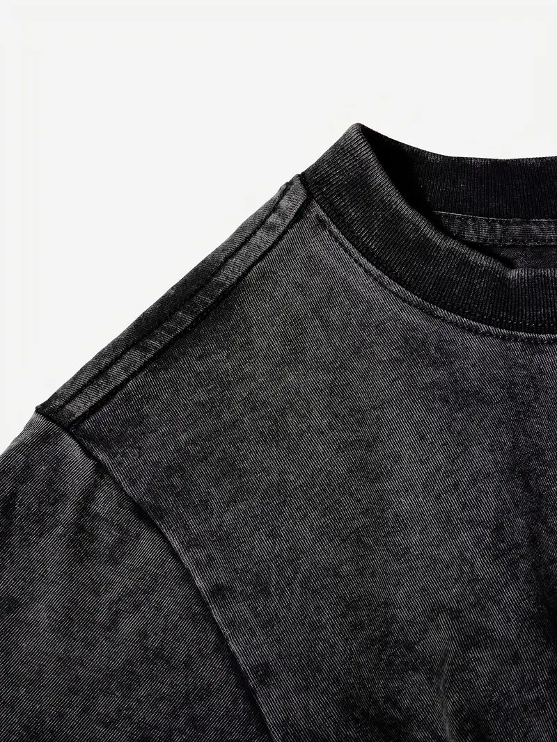 EB | Baumwoll-T-Shirt mit Rundhalsausschnitt