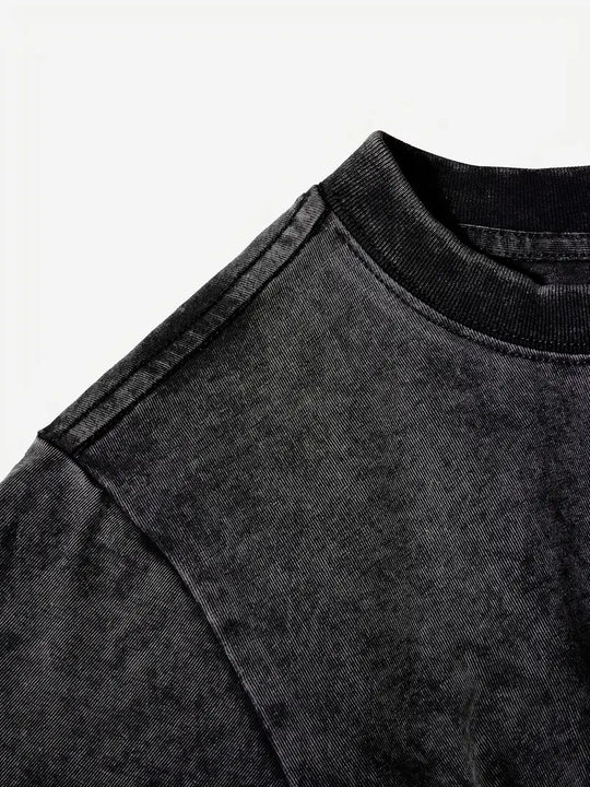 EB | Baumwoll-T-Shirt mit Rundhalsausschnitt