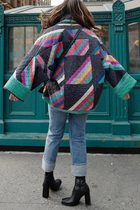 EB | Bedruckte Patchwork Baumwolljacke