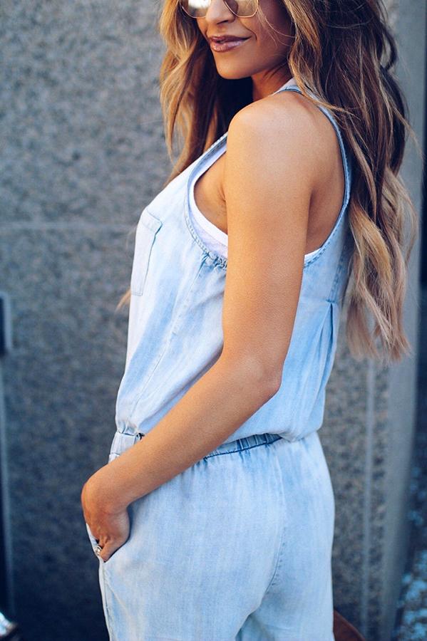 EB | Neue Ideen Taschen Denim Jumpsuit