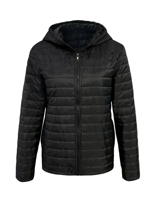 EB | Hüftlange Kapuzen-Licht-Steppjacke