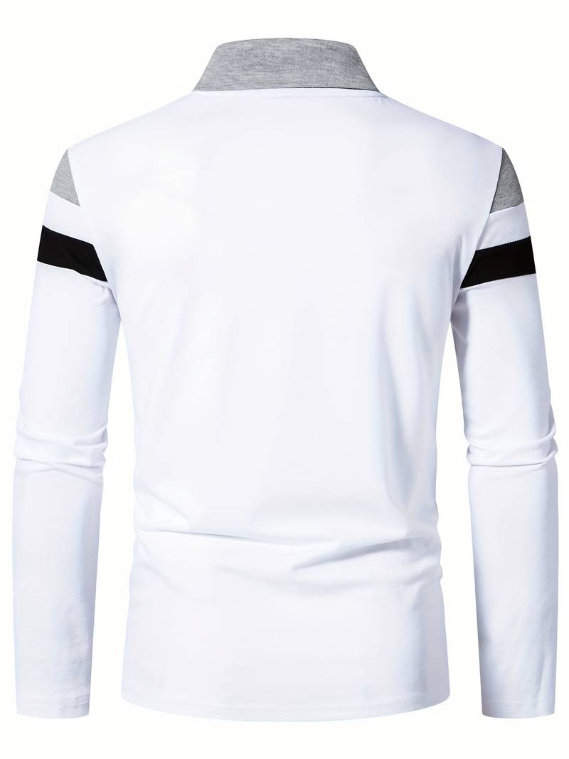 EB – langärmliges poloshirt mit reißverschluss