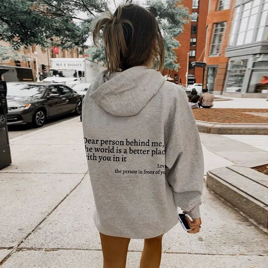 EB | Hoodie mit Rücken-Spruch