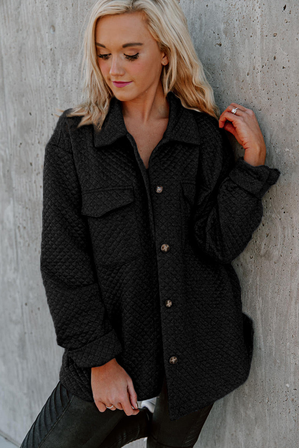 EB | Leichtgewicht Gesteppte Hemdjacke Polyester Komfort und Stil