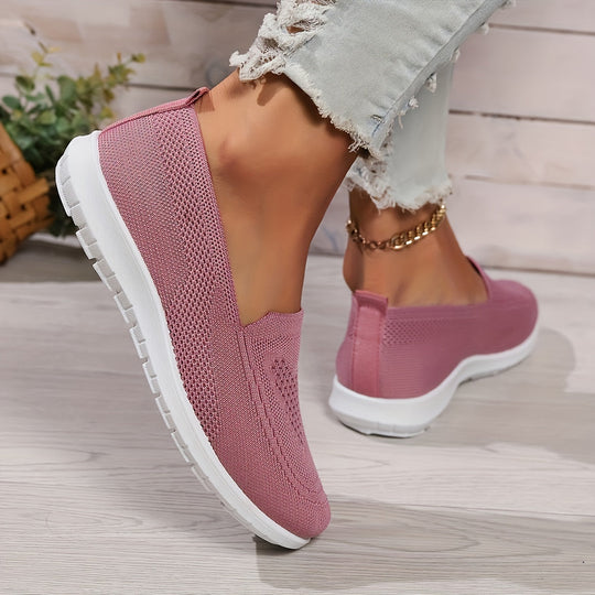 EB | Einfarbige Gestrickte Sneaker Für Damen