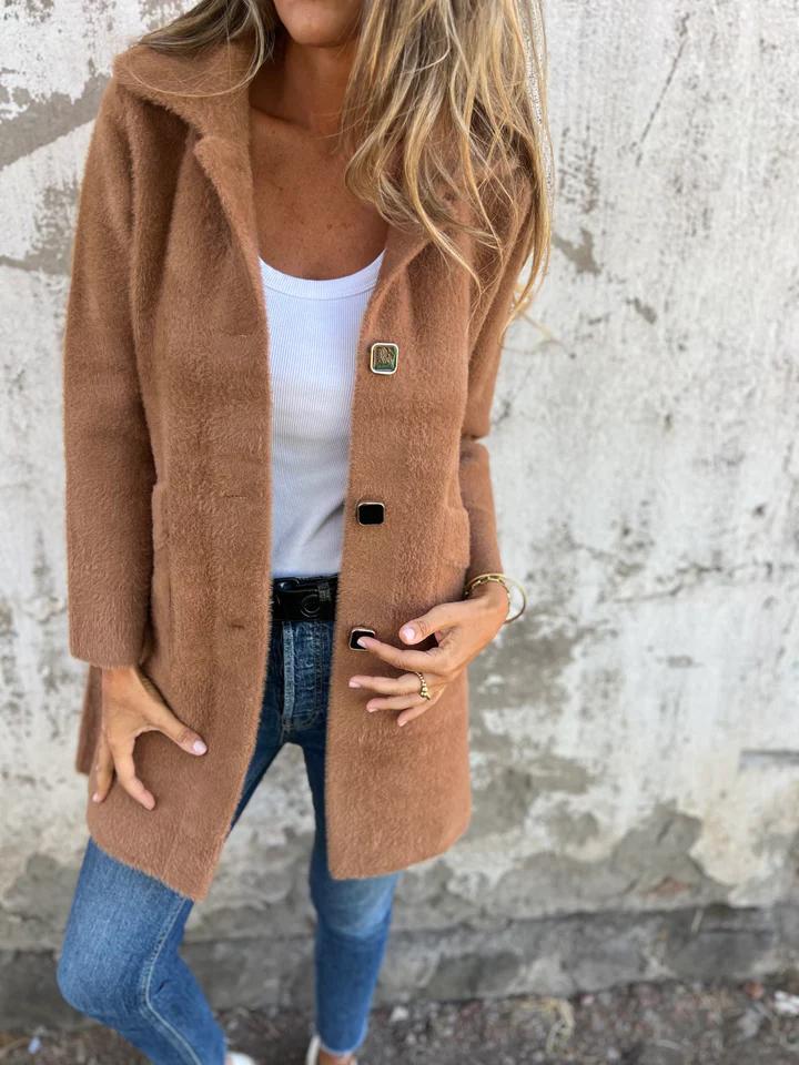 EB | Lange Jacke mit Knöpfen