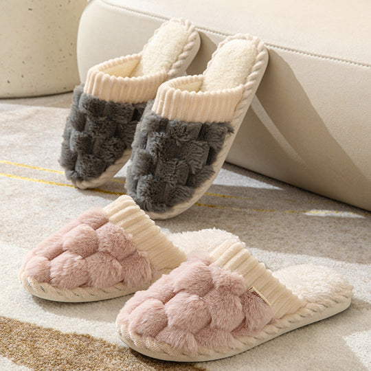 EB | Bequeme Damen Hausschuhe mit Pelzfutter