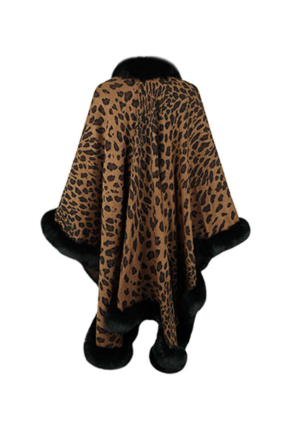 EB | Leopardenmuster Offenes Poncho