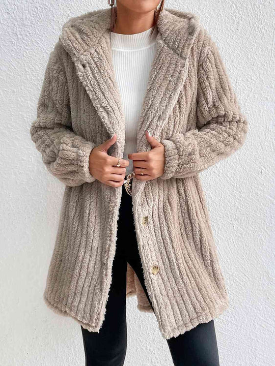 EB | Button Down Kapuzenmantel