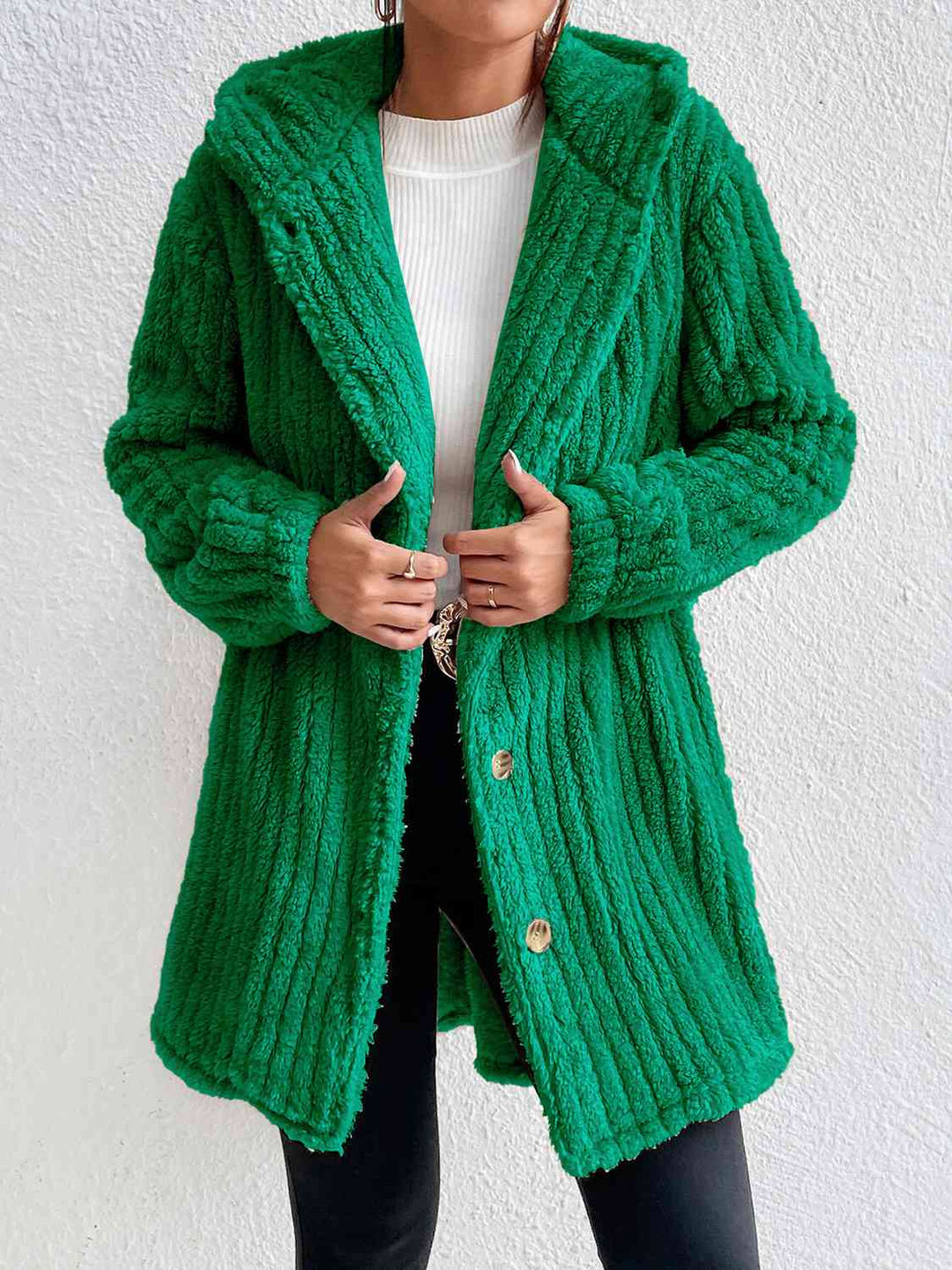 EB | Button Down Kapuzenmantel