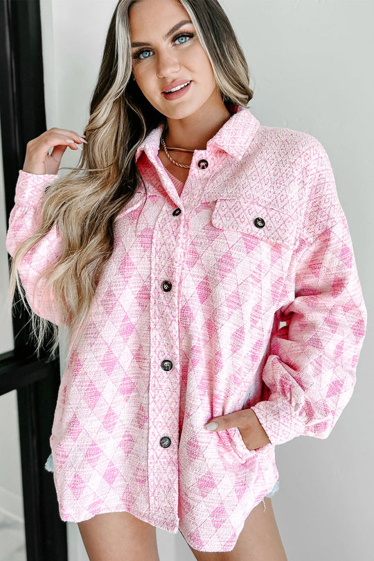 EB | Karo Hemdjacke Baumwollmischung Bunt und Schick