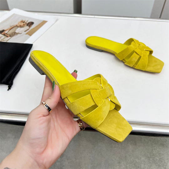 EB | Damenmode Einfache Kreuz Mittel-Hoch Schuhe