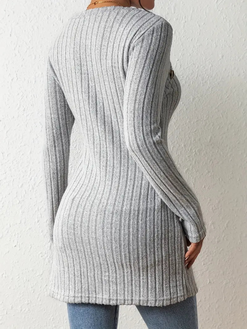 EB | Stilvoll Gerippter Pullover für Frauen