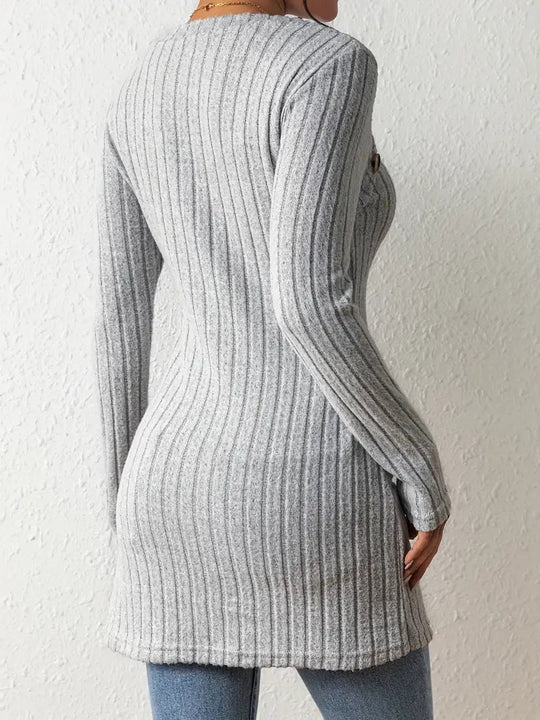 EB | Stilvoll Gerippter Pullover für Frauen