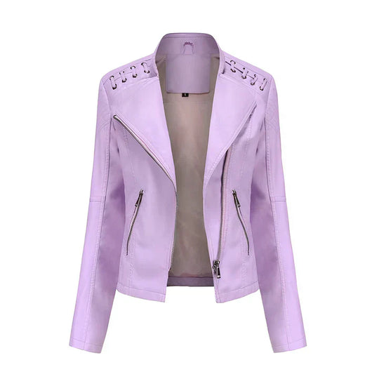 EB | Pudriges Lederjacke mit Reißverschluss