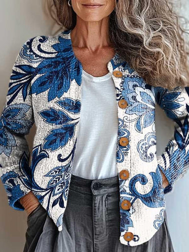 EB | Blumenmuster Jacke