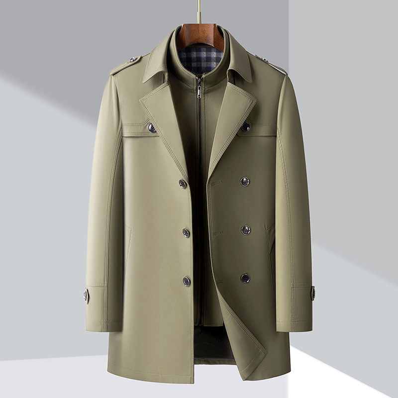 EB | Herren Doppelreiher Trenchcoat