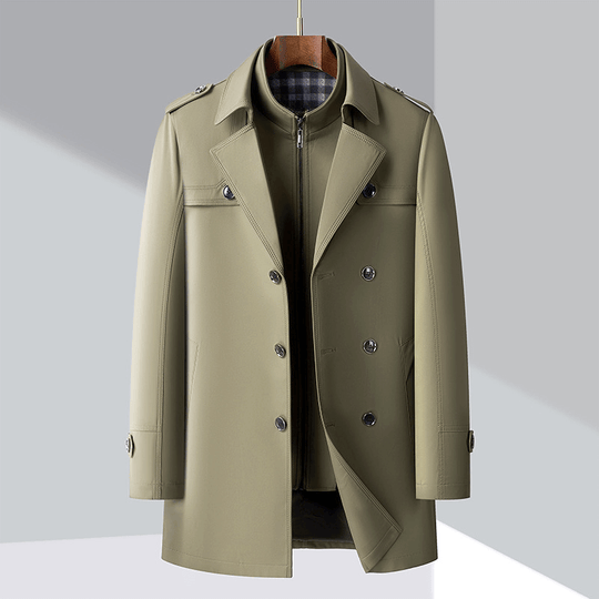 EB | Herren Doppelreiher Trenchcoat