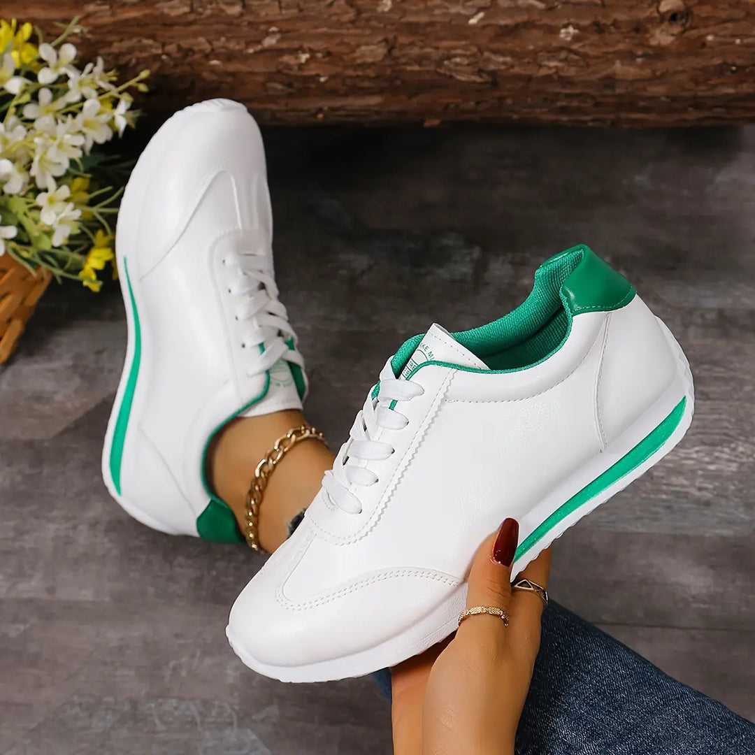 Einfarbige Freizeit-Sportschuhe für Damen mit dicken Sohlen EB EB