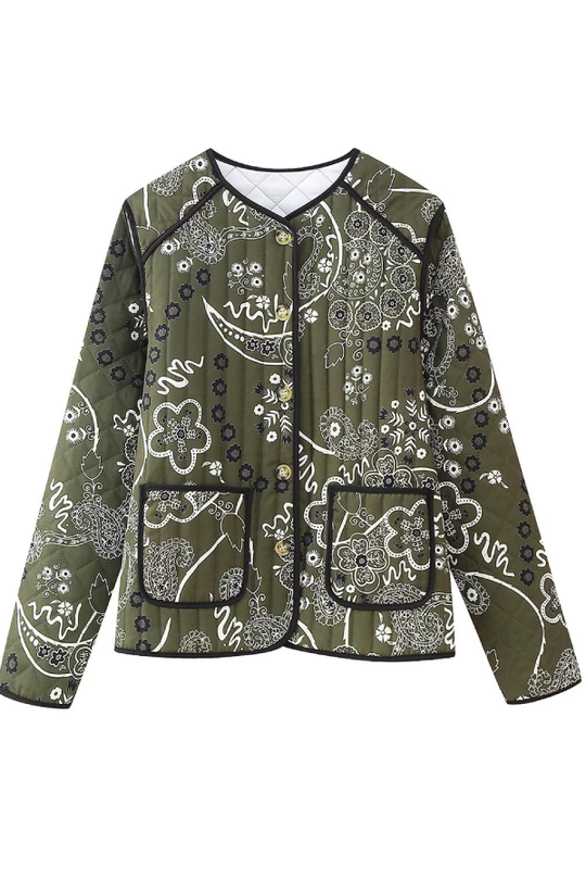 EB | Drucktaschen Lässige Rundhalsjacke