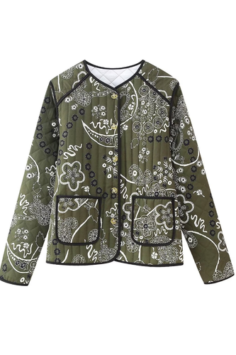 EB | Drucktaschen Lässige Rundhalsjacke
