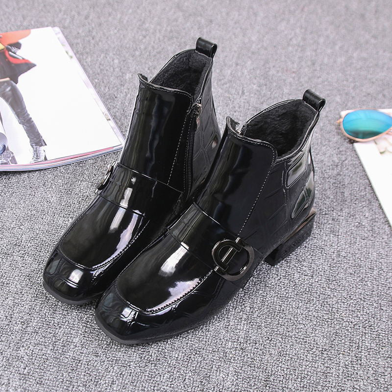 Elegante Stiefelette mit Schnalle für Damen EB