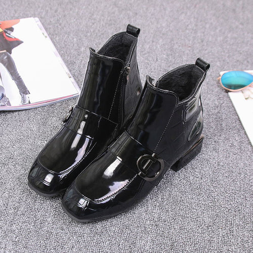 Elegante Stiefelette mit Schnalle für Damen EB