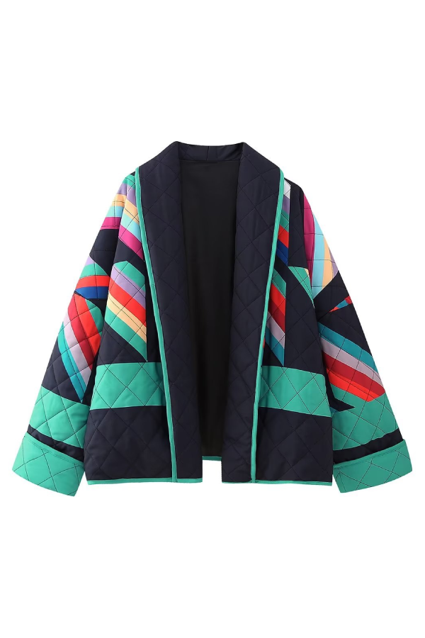 EB | Bedruckte Patchwork Baumwolljacke