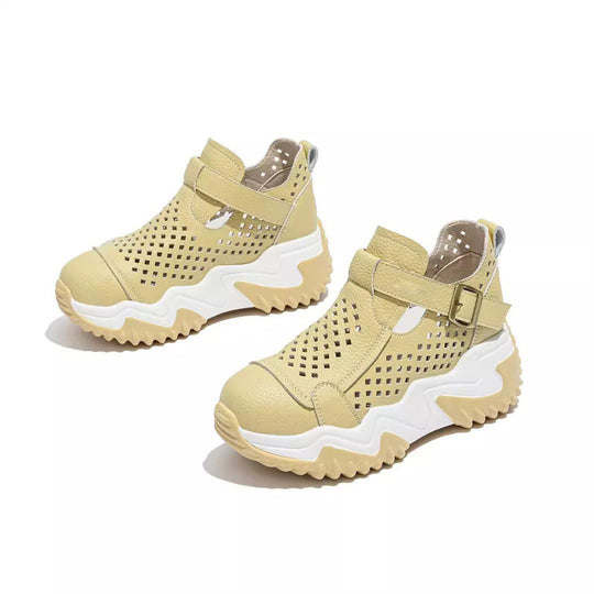 Atmungsaktive Sommer-Schuhe für Damen mit dicken Sohlen EB EB