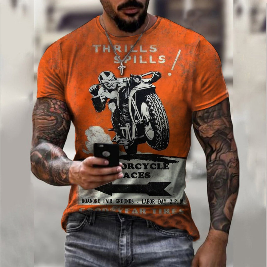 EB | Bedrucktes loses Pullover-T-Shirt