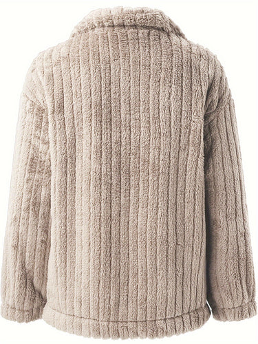 EB | Teddyjacke mit Taschen Weich und Gemütlich Perfekt für Kalte Tage
