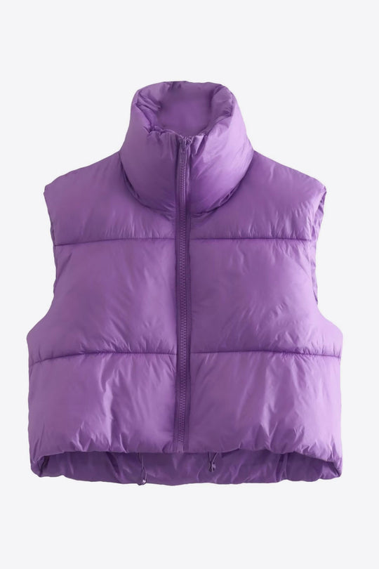 EB | Zip-Up Drawstring Puffer Weste
